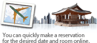 You can quickly make a reservation for the desired date and room online.